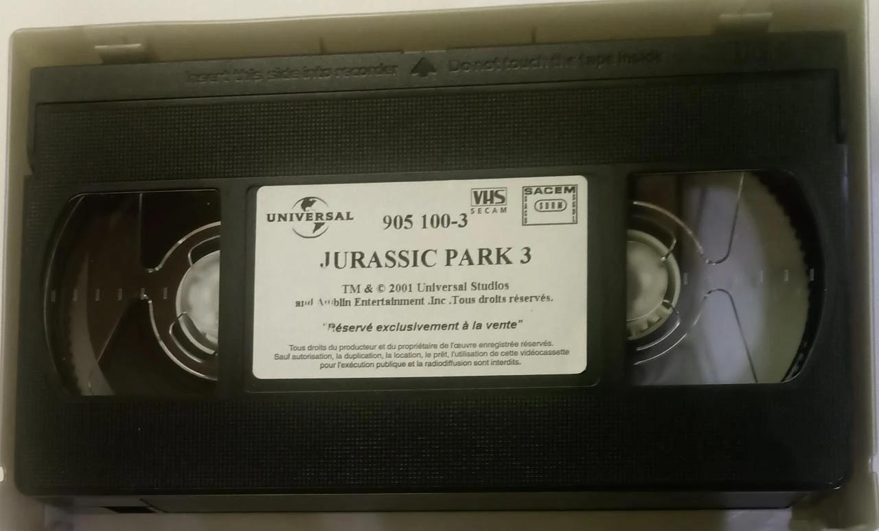 VHS – Jurassic Park III – Universal – Sam Neill – photo 3